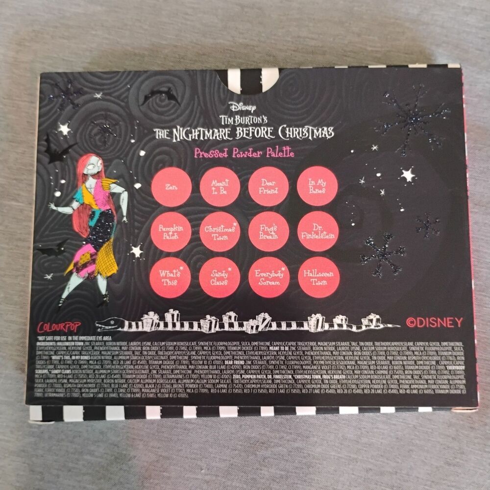 COLOURPOP Disney Nightmare Before Christmas 2021 Eyeshadow Palette NEW - Picture 5 of 8